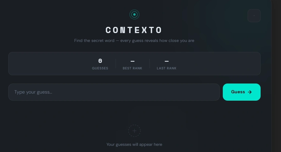 Contexto.us privacy policy page data protection and user privacy for the free daily word game